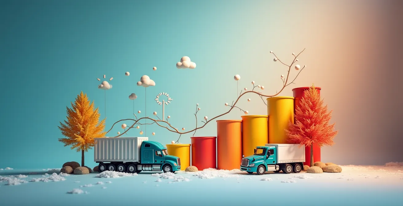 Environnement d'analyse de données saisonnières dans un centre de contrôle logistique